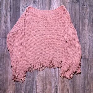 Chic Knit Sweater in Soft Pink‎